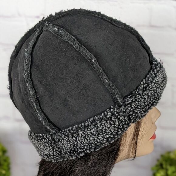 LL BEAN Faux Suede Sherpa Lined Coat with Matching Hat - Picture 10 of 16